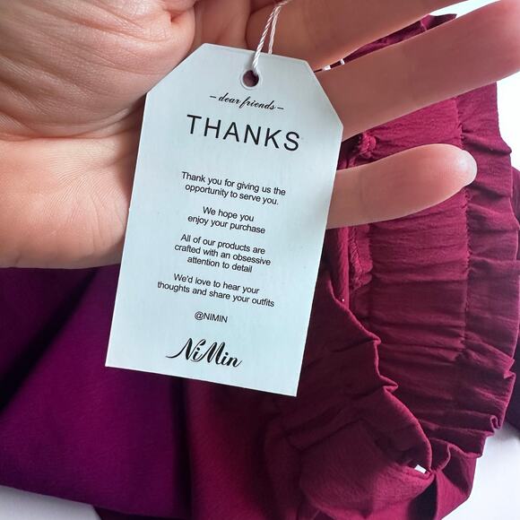 NIMIN Flowy High Waisted Wide Leg Pants - Picture 6 of 6